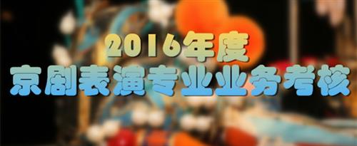 大肉棒日处女视频网国家京剧院2016年度京剧表演专业业务考...